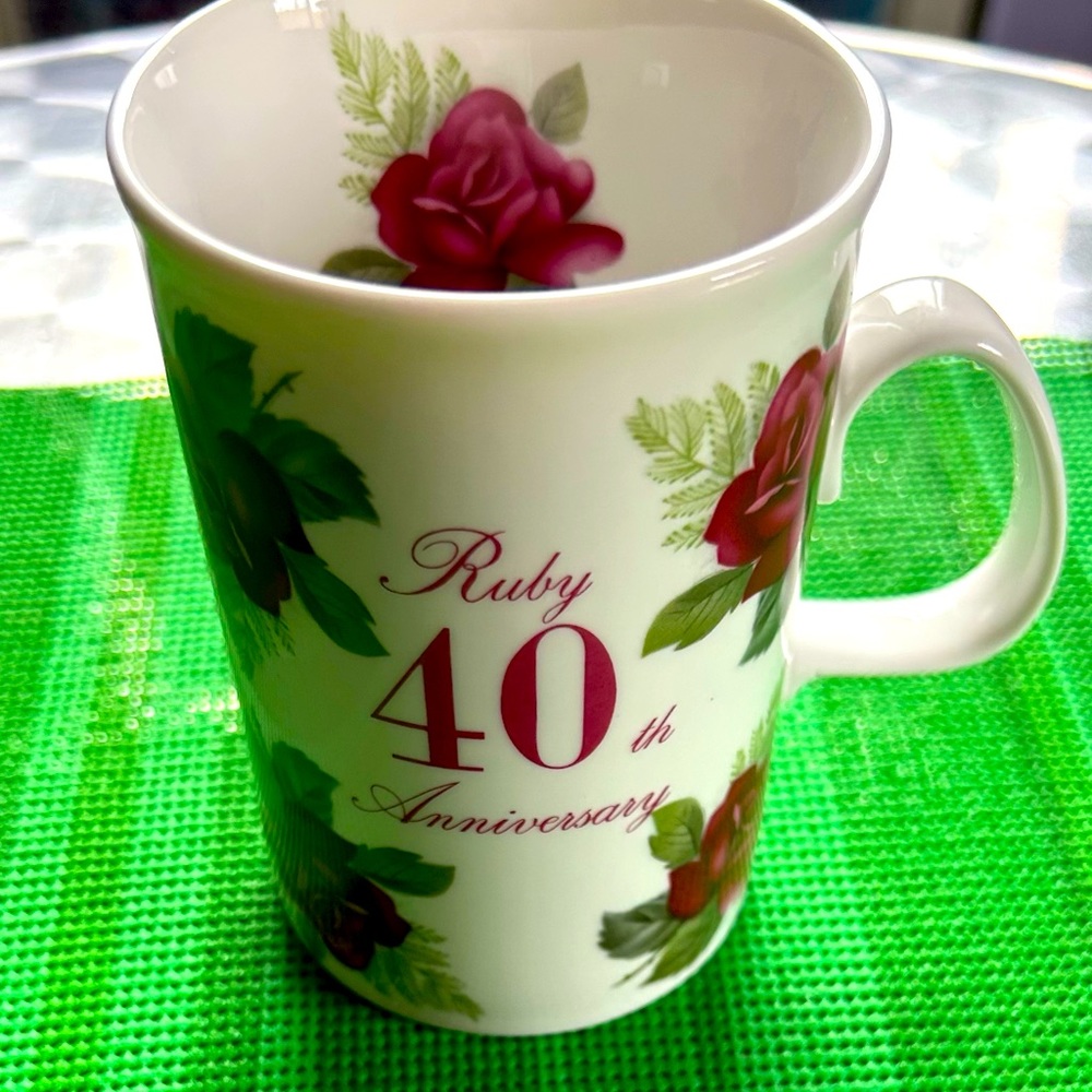 Vintage 40th Anniversary mug